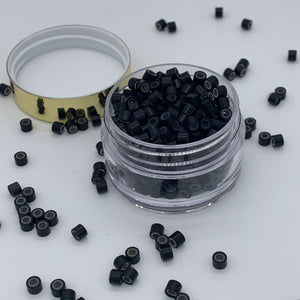 Black Silicone Lined Beads